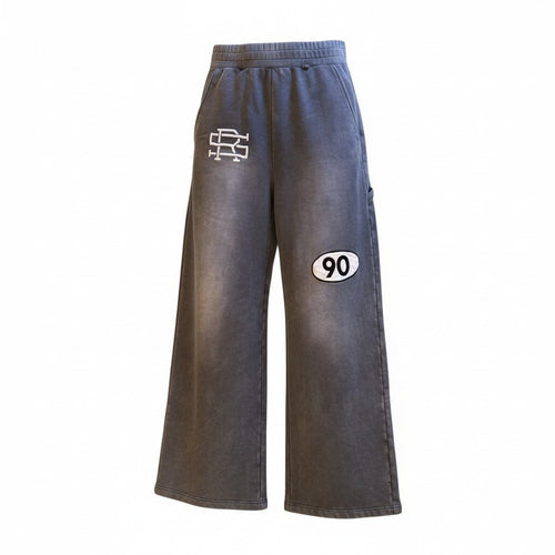 Grey90 Wide-leg utility sweatpants with key-fob loop 