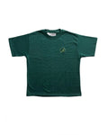 Small and Rare green cotton streetwear tee in slim fit with crew neckline and short sleeves
