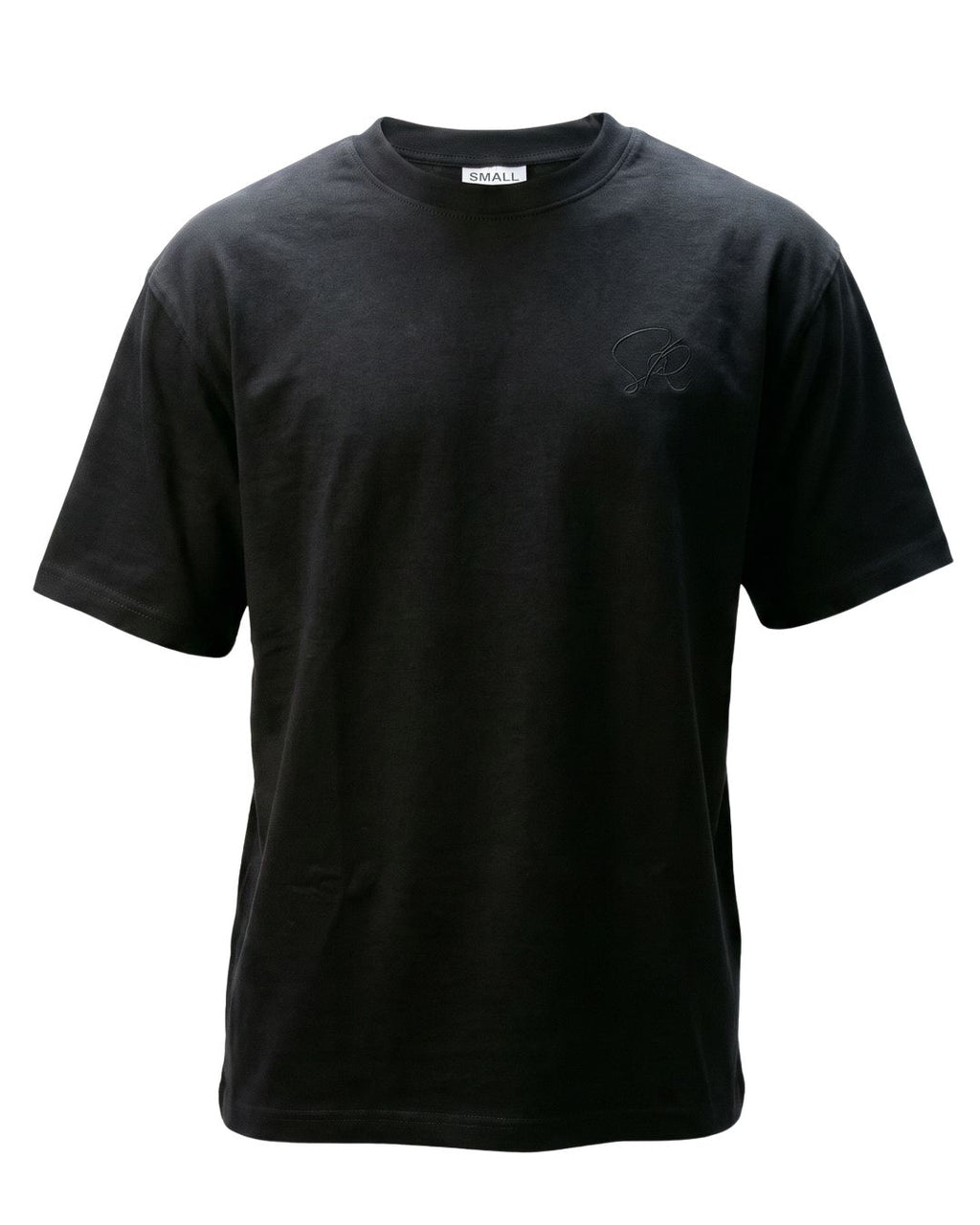 Essential Black oversized essential T-shirt front view 