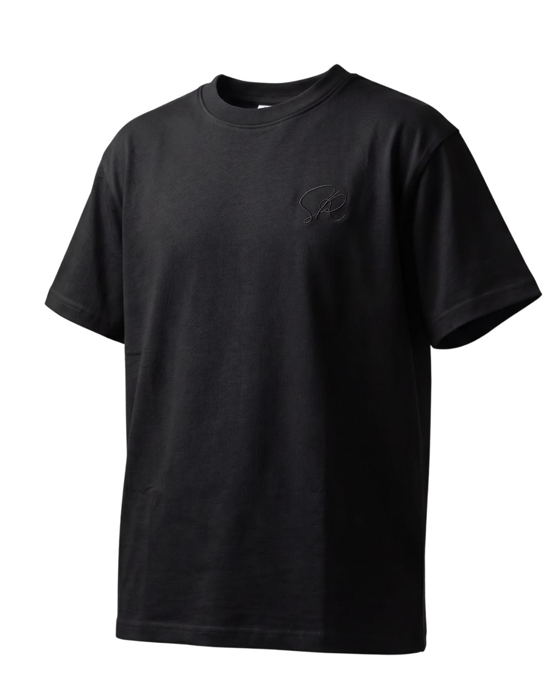 Product shot of Black Core Street Wear shirt from a side angle showing the entire shirt.